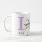 Monogram Letter L & Christelijke naam Koffiemok (Links)