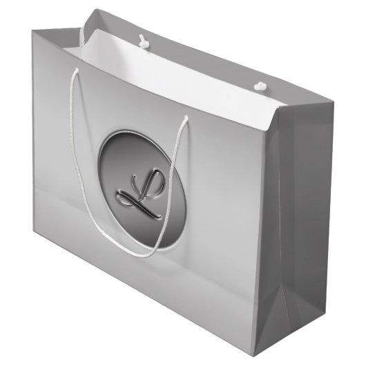 Monogram "Letter L" Groot Cadeauzakje (Voorkant Gekanteld)