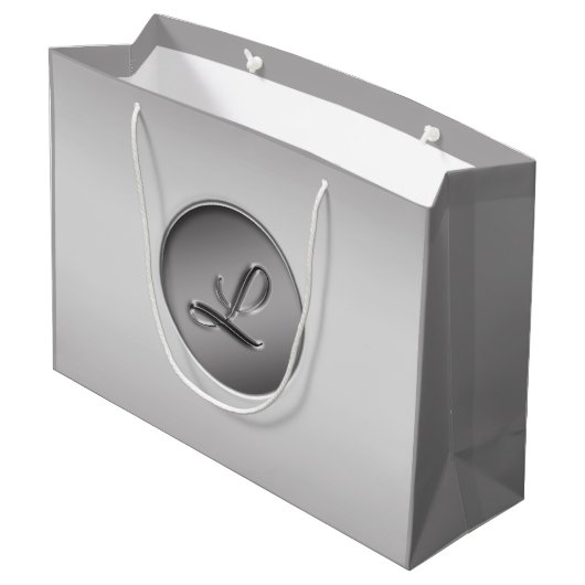 Monogram "Letter L" Groot Cadeauzakje (Achterkant Gekanteld)