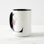 Monogram Letter L | Koffiekop Mok (Voorkant links)