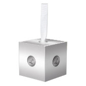 Monogram "Letter L" Kubus Ornament (Voorkant hoekig)