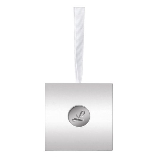 Monogram "Letter L" Kubus Ornament (Rechts)