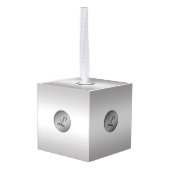 Monogram "Letter L" Kubus Ornament (Achter hoekig)