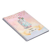 Monogram Letter L Schattig Schaap Meisje Dagelijks Notitieboek (Rechterzijde)