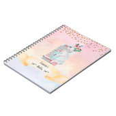 Monogram Letter L Schattig Schaap Meisje Dagelijks Notitieboek (Linkerzijde)