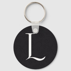 Monogram Letter L Sleutelhanger