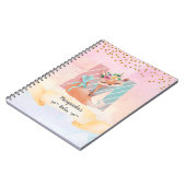 Monogram Letter M Baby Fox Girl Diary Notitieboek (Linkerzijde)