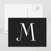Monogram Letter M Briefkaart (Voorkant / Achterkant)