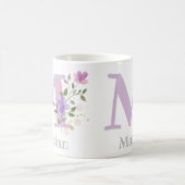 Monogram Letter M & Christelijke naam Koffiemok (Center)