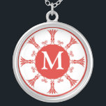 Monogram Letter M Initiaal Pendant Ketting<br><div class="desc">Show je trots in je initialen met een monogram briefje. De initiaal zilveren hanger maakt ook een gedenkwaardig geschenk voor elke speciale gelegenheid voor de belangrijke mensen van je leven.</div>