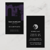 Monogram letter M Visitekaartje (Voorkant / Achterkant)