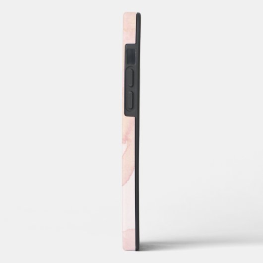 Monogram Letter N bloemenschrift Gouden Waterverf Case-Mate iPhone Case (Achterkant / Links)