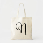 Monogram Letter "N" Budget Tas-Canvas Canvas tas (Voorkant)