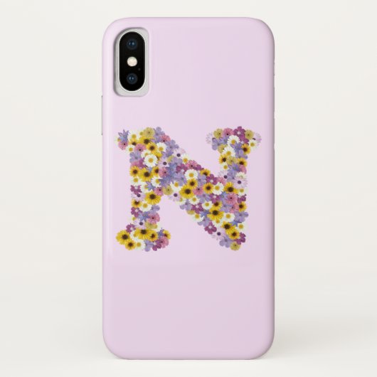 Monogram letter N Case-Mate iPhone Case (Achterkant)