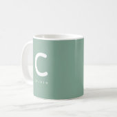 Monogram Letter & Naam Cadeau Koffiemok (Voorkant links)