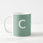 Monogram Letter & Naam Cadeau Koffiemok (Links)