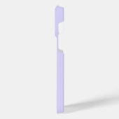 Monogram Letter Paarse en gele wilde bloemen iPhone Hoesje (Linkerkant)