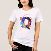 Monogram - Letter Q Artistiek verjaardagscadeau Tri-Blend Shirt (Voorkant)