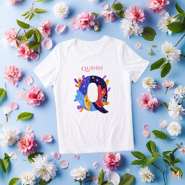 Monogram - Letter Q Artistiek verjaardagscadeau Tri-Blend Shirt