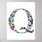 Monogram Letter Q Poster (Voorkant)