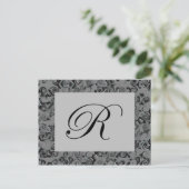 Monogram letter R Briefkaart (Staand voorkant)