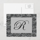 Monogram letter R Briefkaart (Voorkant / Achterkant)