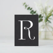 Monogram letter R Briefkaart (Staand voorkant)