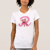 Monogram Letter R Monkey Alfabet T-shirt (Voorkant)
