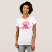 Monogram Letter R Monkey Alfabet T-shirt (Voorkant volledig)
