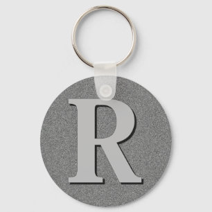 Monogram letter R Sleutelhanger