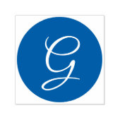 Monogram Letter Script Serif Font Text Self-inking Zelfinktende Stempel (Design)