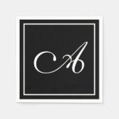  monogram letter servet (Voorkant)