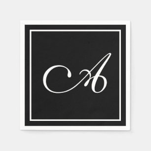 monogram letter servet