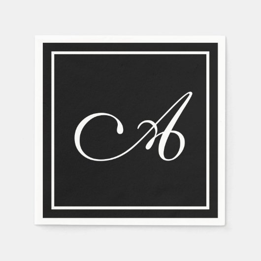  monogram letter servet (Voorkant)