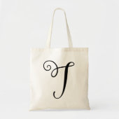 Monogram Letter "T" Budget Tas-Canvas Canvas tas (Voorkant)