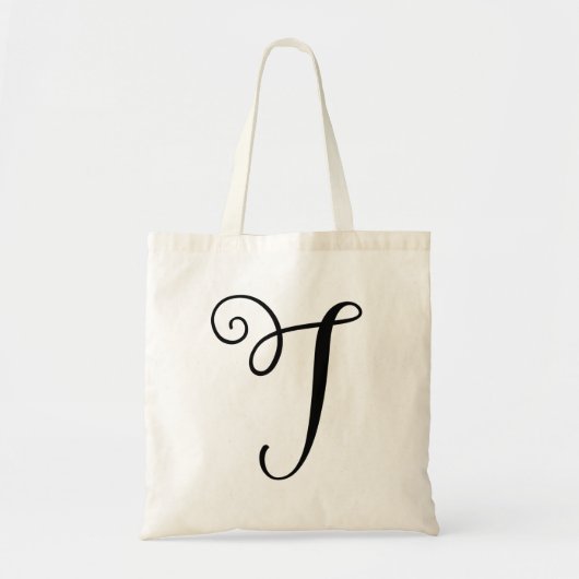 Monogram Letter "T" Budget Tas-Canvas Canvas tas (Voorkant)