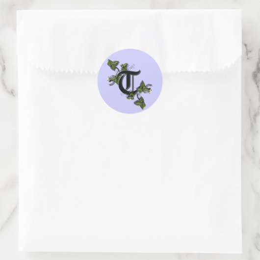 Monogram letter T sticker (Tas)