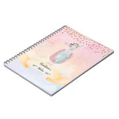 Monogram Letter U Cute Schaap Homeschool Meisje Notitieboek (Linkerzijde)