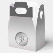 Monogram "Letter V" Bedankdoosjes (Geopend)