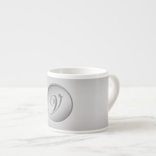 Monogram "Letter V" Espresso Kop