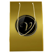 Monogram "Letter V" Medium Cadeauzakje (Voorkant)