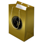 Monogram "Letter V" Medium Cadeauzakje (Voorkant Gekanteld)