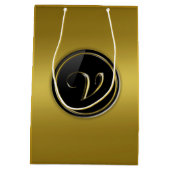 Monogram "Letter V" Medium Cadeauzakje (Achterkant)