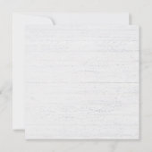 Monogram letter V met familienaam Notitiekaartje (Achterkant)