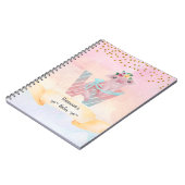 Monogram Letter W Baby Pig Homeschool Girl Notitieboek (Linkerzijde)