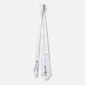 Monogram Letter W – Edelsteen Initiaal Ontwerp Stropdas (Achterkant)