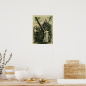 Monogram Letter X poster afdrukken (Keuken)