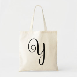Monogram Letter "Y" Budget Tas-Canvas Canvas tas