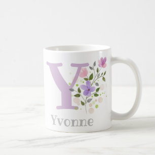 Monogram Letter Y & Christelijke naam Koffiemok