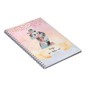 Monogram Letter Z Baby Panda Girl Dagelijks Dagbla Notitieboek (Rechterzijde)